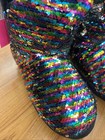Betsey Johnson Rainbow Flip Sequined Bootie Slippers Medium 7-8 New With Tags