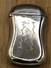 Beautiful Antique Sterling Silver Match Safe 2 5  X 1 5   Super Nice