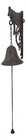 Cast Iron Rustic Western Farmhouse Holstein Cow Door Wall Dinner Yard Bell Decor