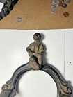 Antique 19th Century Figural Americana Cast Iron Boot  Scraper