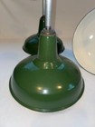 Benjamin 14  Porcelain Green Barn Industrial Warehouse Light Enamel Vintage A