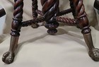 Antique Piano Stool W cast Iron Claw Feet The Chas Parker Co  Adjustable Seat