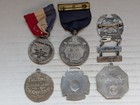 6x 1930s-1970s 92 5  Sterling Silver Tokens   Medals Lot 2 25oz Asw