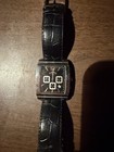 Luxury 2005 Callaway Golf  Men   s Quartz Chronograph Square Black Dial Leather