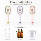 Electric Spray Air Cushion Massage Comb  Rechargeable Mist Hair Brush Easy-clean