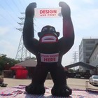 26ft Giant Inflatable Gorilla Fireworks Rocket Fire Arrow Replica Huge Cartoon