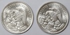 1947  1948 Bu Mexican Silver 1 Un Peso  rare 2 Year Type  Gem Bu Pair