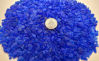 Genuine Surf Tumbled Sea Glass From Puerto Rico   8 Oz  Selected Cobalt Blue