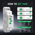  10a Multifunctional Delay Time Relay 10 Function Choices Ac dc24v-240v Grt6-m1