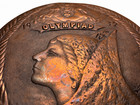 Los Angeles 1932 Commemorative Uniface Bronzed Plaster Table Medal Paperweight