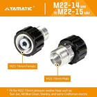 Yamatic 4000 Psi Pressure Washer Adapters  M22-14mm Female To M22-15mm Male