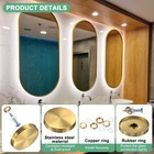 20 Pieces Decorative Screw Covers For Screws  Diameter 4 Cm  Gold Finish