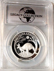 2019 P Pcgs Pr70 Dcam Australia Kangaroo High Relief One Dollar  1 Coin With Coa