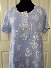 Vintage Fresh Produce Short Sleeve Sundress Baby Blue Butterfly Cotton Sz Small