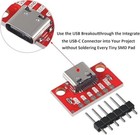 5pcs Usb Type-c Breakout Board Serial Basic Breakout Female Connector Type Pc