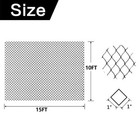 10x10 15ft Golf Hockey Barrier Netting Back Yard Sports Practice Net Outdoor