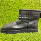 Ugg Neva Deco Womens Size 7 Black Casual Classic Outdoor Leather Studded Boots