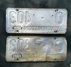 1950 Washington State License Plates  Set 