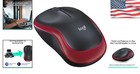 Ergonomic Logitech M185 Wireless Mouse - 2 4ghz  Ambidextrous  Usb Mini Receiver