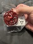 Red Stainless Steel Keychain Targaryen Fire And Blood Game Of Thrones Gift