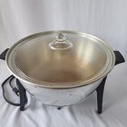 Vintage 1950 s Toastmaster 4 Qt  Popcorn Popper Glass Lid Model 6201-3 Tested 