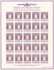 Greenland 1985 Parcel Post Reprint Cards Complete Set 1 Color Proof And 3 Sheets