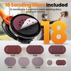 Drywall Sander 950w 1800 Rpm Wall Sander 7 Variable Speed W  18 Sanding Discs
