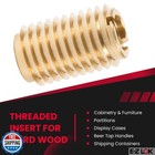 E-z Lok 400-475 Threaded Insert For Hard Wood  Brass Thread Inserts  1 4-20 I