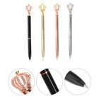 4 Pcs Metal Gel Pen Pretty Pens For Girls Novelty Women Stationery Crown