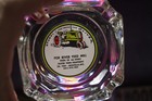 Scarce 1930s Oliver Tractor Fox River Mill Montello Wisconsin Glass Ashtray Sign