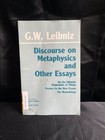 G w  Leibniz  Discourse On Metaphysics   Other Essays Paperback