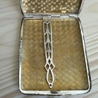 Vtg R Blackinton Co Guilloche Cigarette Case Sterling Silver Art Deco 104 6g