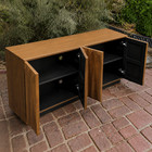 Modern Tv Stand Sideboard Geometric Door Storage Cabinet Buffet Console Credenza
