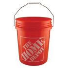 5 Gallon All Purpose Plastic Bucket Homer Pails Paint Utility Job Buckets 3 Pack