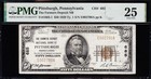 Very Nice  scarce  Bold   Crisp Vf  1929  50 Pittsburgh  Pa National  Pmg 25 