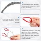 2pcs Survival Wire Saw Pvc Pipe Cutter Emergency Portable Steel Cable Saw Tool