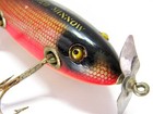 Creek Chub Injured Minnow Glass Eye Wood Vintage Fishing Lure  Dace Scale