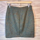 Forenza Woven Skirt Womens Wool Blend Italian Vintage 90s Academia Preppy Twee