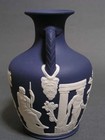 1930s Wedgwood Navy Blue Jasperware  A Rare Portland Vase