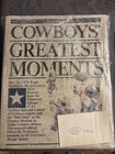 Dallas Cowboys Greatest Moments Dallas Times Herald  Nov 22  1987  Staubach Mint
