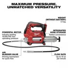 Milwaukee 2646-20 M18 18v Redlithium 2-speed Grease Gun  tool Only 
