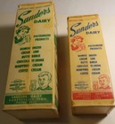 2 Vtg Milk Cartons 1950 s Sanders Dairy Rogersville Tn Rare