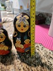 5pc 7 vtg Russian Matryoshka  Nesting Dolls Hand Painted Fairy Tales Scenes  