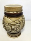 Beer Stein Avon Handcrafted 1977 Brazil Beer Stein Schooner Ship Tan Collectible