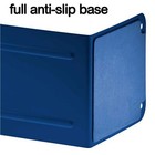 Premium Metal Bookends Heavy Duty Deep Blue Color 1 Pair