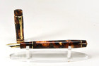 Conway Stewart Wellington Classic Brown  18k Cursive Italic Fine Nib