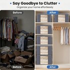 6 Pack Large Storage Bags Clothes Organizer Foldable Closet Bins W  Handles