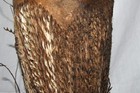 Antique African Wooden Drum Genuine Skin Leather Cover 9 h