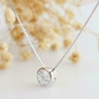 1ct Lab Created Diamond Round Solitaire Pendant Necklace 14k White Gold Plated