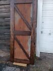 Rustic Barn Style Door Solid Wood And Corrugated Barn Metal Fits 32   80 Doorway